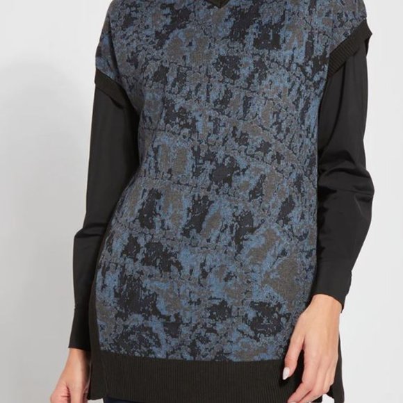 Lysse Caroline Tunic Length Sweater Vest Size Small - Picture 4 of 4